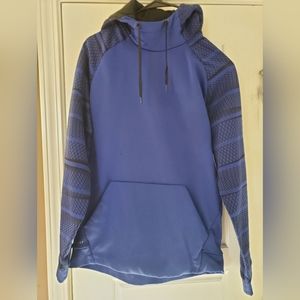 Nike Dri-Fit Men's Medium Hoodie Sweatshirt Royal Blue/Black Pullover